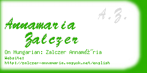 annamaria zalczer business card